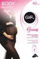 Těhotenské punčochové kalhoty Gatta Body Protect Microfibre 40 den, Nero