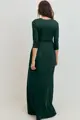 Těhotenské a kojící maxi šaty s 3/4 rukávem Natalie Green