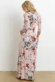Těhotenské květinové maxi šaty Taylor Mauve