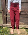 Dětské kalhoty baggy lehké, vínové