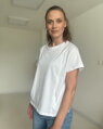 Tričko na dojčenie so zipsom Kira, oversized, biele