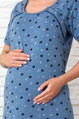 Těhotenská noční košile 21303 Blue Hearts