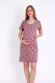 Těhotenská noční košile 9276 Christina Burgundy