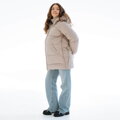Zimní těhotenská a nosící péřová bunda 3v1 Love&Carry, Beige