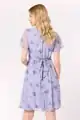 Šifonové těhotenské a kojící šaty Flower print Blue