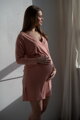 Bambusová kojicí noční košile Moon, dl.rukav, Herbal Rose