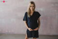 Bambusová kojicí noční košile Moon Navy Blue
