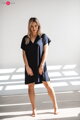 Bambusová kojicí noční košile Moon Navy Blue