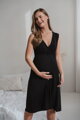 Bambusová kojicí noční košile Star Light Black