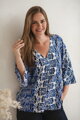Těhotenská a kojící halenka Bahama Mama print Azul