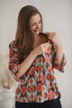 Těhotenská a kojící halenka Bahama Mama Print Boho