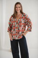 Těhotenská a kojící halenka Bahama Mama Print Boho