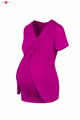 Těhotenská, kojící halenka Buzzy Bee kr.rukáv, Fuchsia