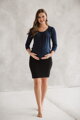 Těhotenská, kojící halenka Kangaroo 7/8 rukáv, Navy Blue
