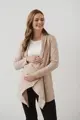 Těhotenský zavinovací kardigan Beige