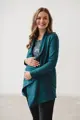 Těhotenský zavinovací kardigan Emerald