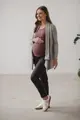 Těhotenský zavinovací kardigan Grey Melange
