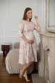 Tehotenské šaty na dojčenie, 34 rukáv, Lovely Dress Colorful