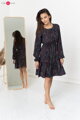 Těhotenské, kojící šaty dl.rukáv, Lovely Dress Navy