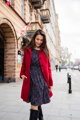 Těhotenské, kojící šaty dl.rukáv, Lovely Dress Navy