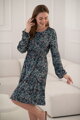 Těhotenské, kojící šaty, dl.rukáv, Lovely Dress Ocean Print