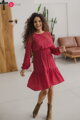 Těhotenské, kojící šaty, dl.rukáv, Lovely Dress Red