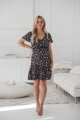 Těhotenské, kojící šaty Lovely Dress Black with Roses SS