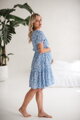 Těhotenské, kojící šaty Lovely Dress Blue SS