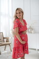 Těhotenské, kojící šaty Lovely Dress Coral SS