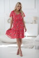 Těhotenské, kojící šaty Lovely Dress Coral SS