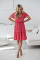 Těhotenské, kojící šaty Lovely Dress Coral SS