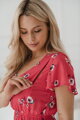 Těhotenské, kojící šaty Lovely Dress Coral SS