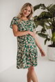 Těhotenské, kojící šaty Lovely Dress Green SS