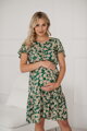 Těhotenské, kojící šaty Lovely Dress Green SS