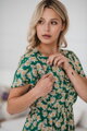 Těhotenské, kojící šaty Lovely Dress Green SS