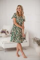 Těhotenské, kojící šaty Lovely Dress Green SS