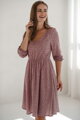 Těhotenské šaty na kojení Lovely Dress, Lilac with Dots