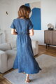Těhotenské, kojící šaty Lovely Dress Long Navy
