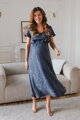 Těhotenské, kojící šaty Lovely Dress Long Navy