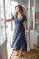 Těhotenské, kojící šaty Lovely Dress Long Navy