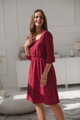 Těhotenské šaty na kojení Lovely Dress, Red with Dots