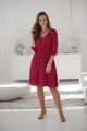 Těhotenské šaty na kojení Lovely Dress, Red with Dots