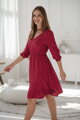 Těhotenské šaty na kojení Lovely Dress, Red with Dots