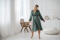 Těhotenské, kojící šaty, dl.rukáv, Lovely Midi Dress Mint