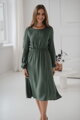 Těhotenské, kojící šaty, dl.rukáv, Lovely Midi Dress Mint