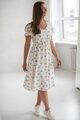 Těhotenské, kojící šaty Lovely Midi Dress White with Lemons SS