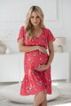 Těhotenské, kojící šaty Lovely Dress Coral SS