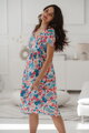 Těhotenské, kojící šaty Lovely Midi Dress Light Paisley SS