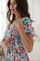 Těhotenské, kojící šaty Lovely Midi Dress Light Paisley SS