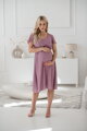 Těhotenské, kojící šaty Lovely Midi Dress Lilac SS